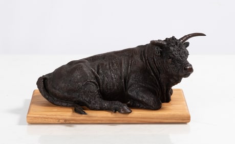 Bill Owen, CA (American, 1942-2013) Bronze Bull