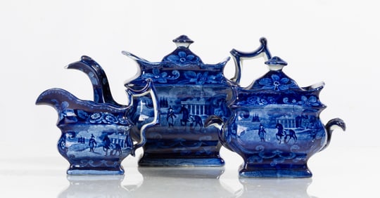 Early Historical Transfer Ware Washington's Mount Vernon