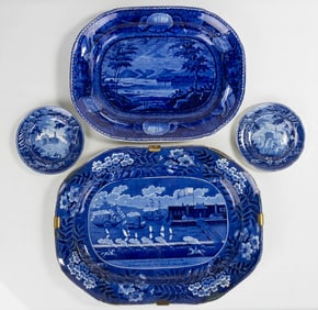 Staffordshire Blue Transfer Ware