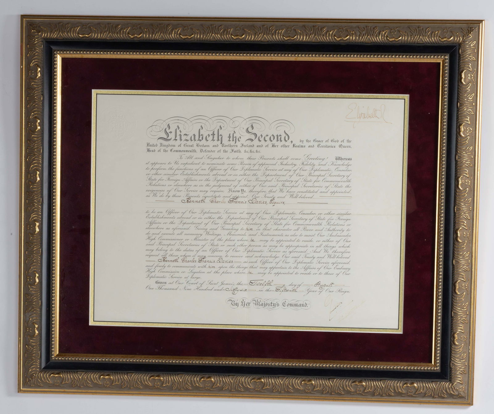 Queen Elizabeth II & Queen Victoria Autographs (1 of 3)