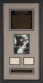 Calvin Coolidge & Grace Coolidge Autographs