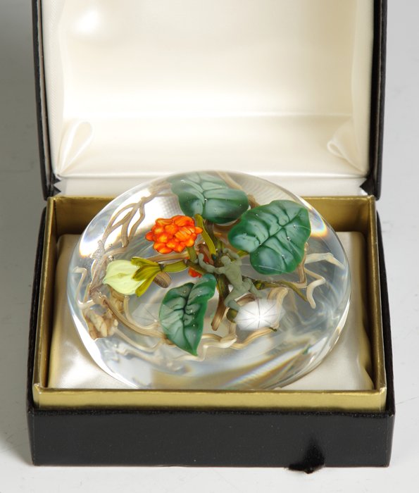 Paul Stankard Glass Paperweight