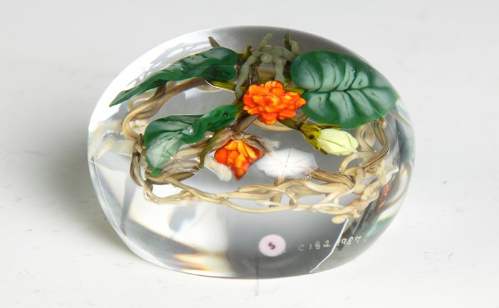 Paul Stankard Glass Paperweight - 2