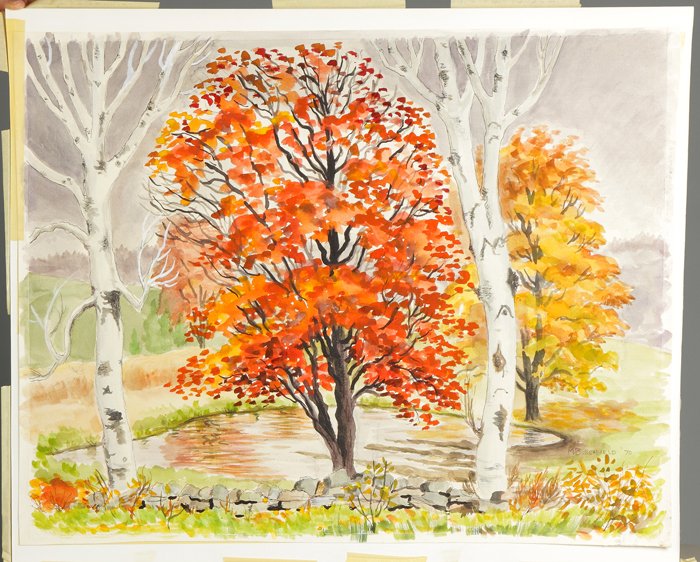 Martha Burchfield Richter (American, 1924- 1977) "Two B