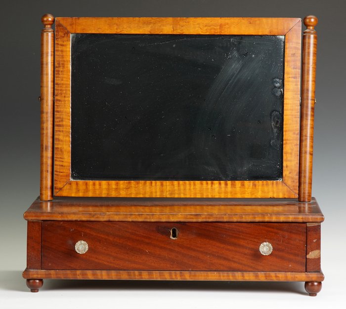 Tiger Maple & Mahogany Dressing Mirror