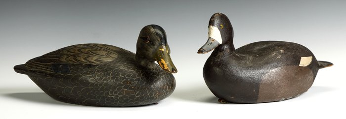 Two Carved & Painted Duck Decoys
