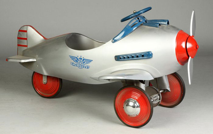vintage airplane pedal car