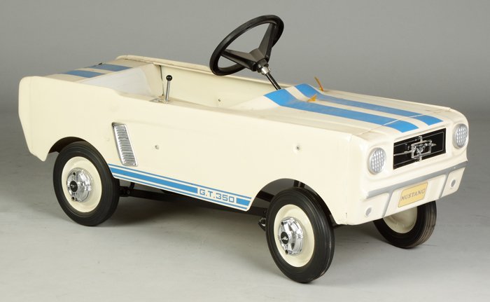 Vintage Mustang GT 350 Model Pedal Car: Vintage Mustang GT 350 Model Pedal Car. . Estate of Dale Lindsey, Wayland, NY.