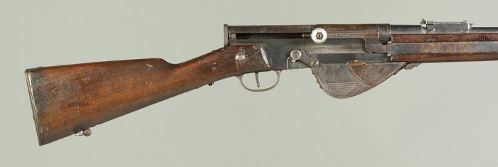 Mauser M 1917 Semi Automatic Rifle: Mauser M 1917 Semi Automatic Rifle. Serial #11188. Overall L 52 1/2". A Private Collection.