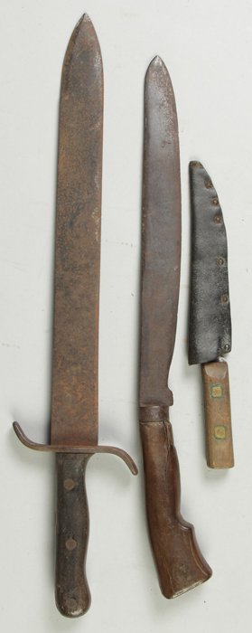 3 Various Military Knives