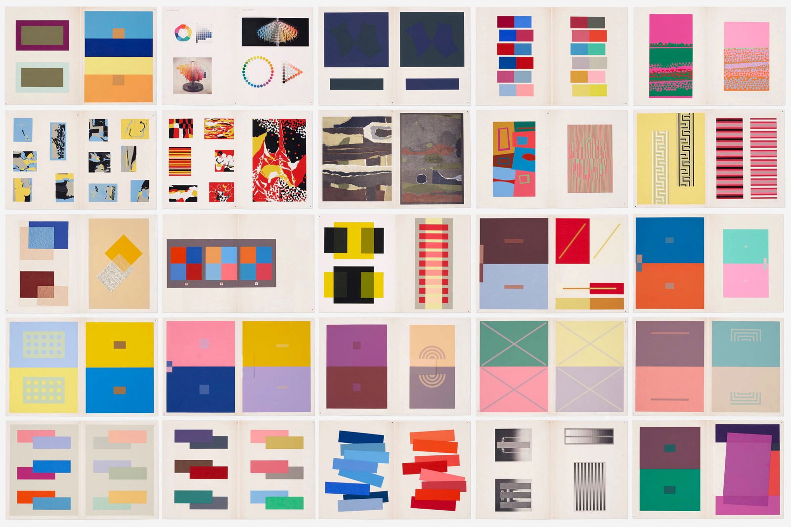 Josef Albers (American/German, 1888-1976) "Interaction of Color" (1 of 2)