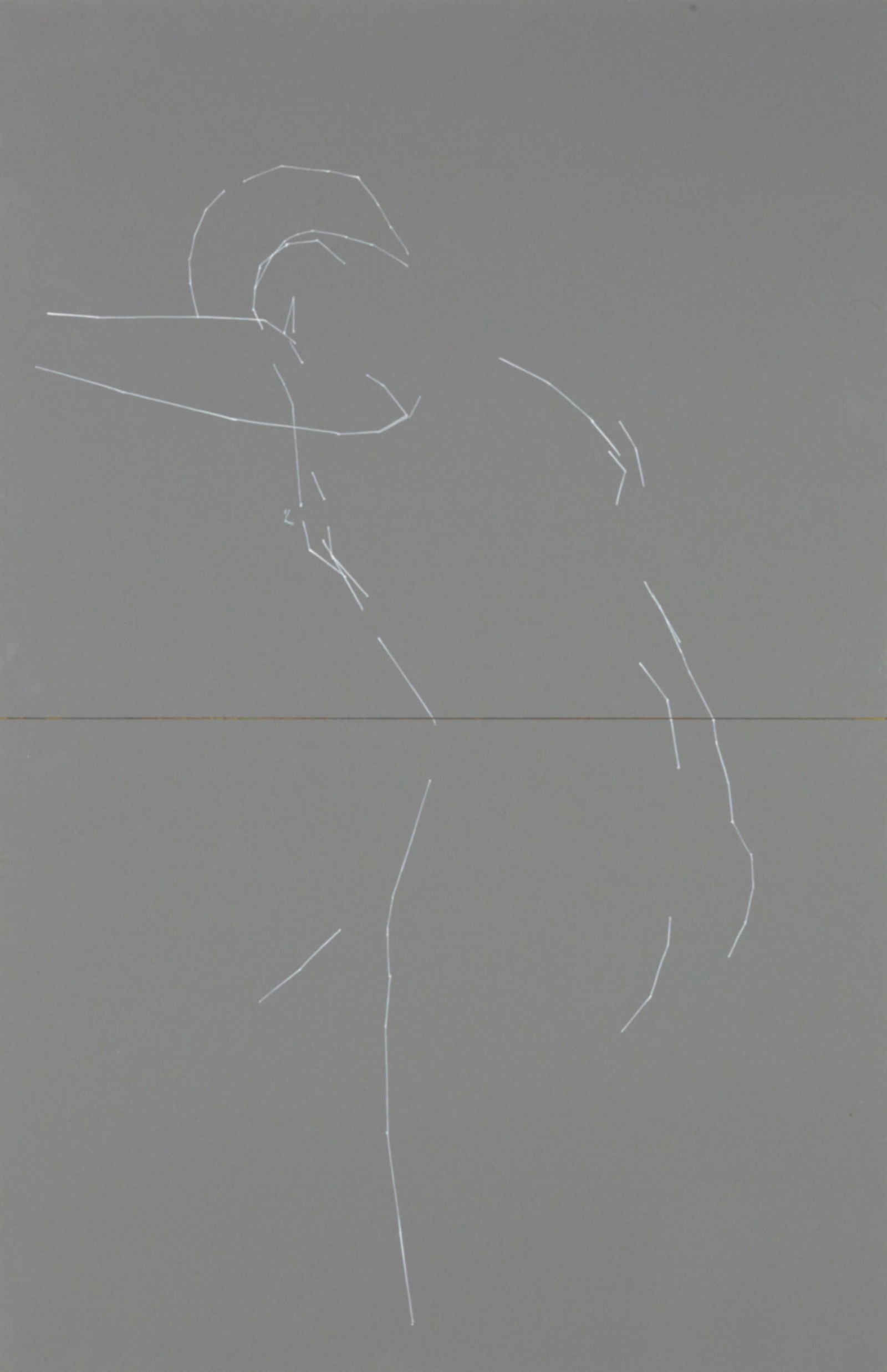 Kate Shepherd (American, b. 1961) Poser.Kate.blowing_bubblesbreastsB.s20 (first breast gray): Kate Shepherd (American, b. 1961) Poser.Kate.blowing_bubblesbreastsB.s20 (first breast gray) 2014. Oil and enamel on panel. 46 x 30 in. Shipping Note: We provide our own in-house shipping service; sep