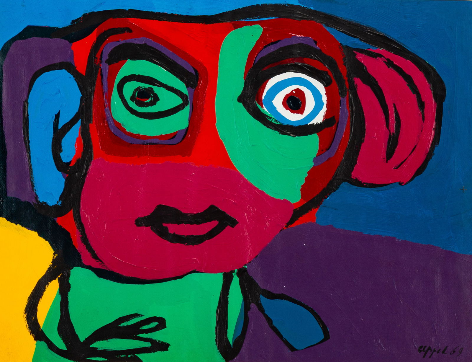 Karel Appel (Dutch, 1921-2006) Little Smile (Personages Portfolio) (1 of 2)