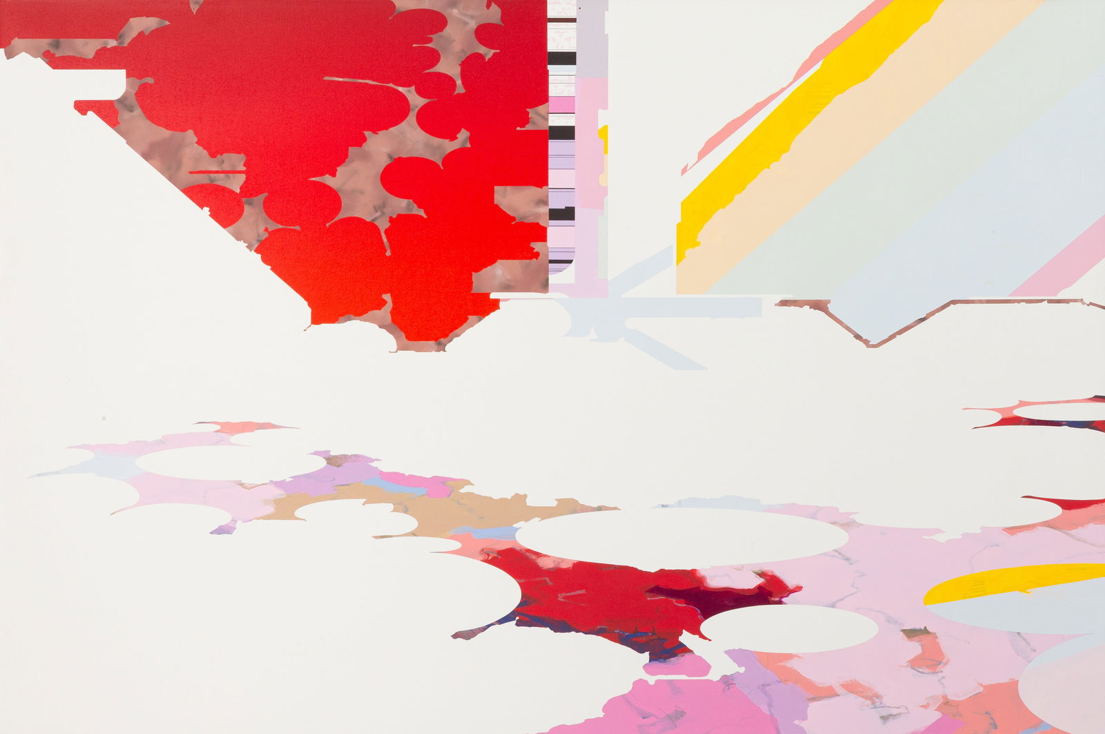 Philip Argent (British, b. 1962) Untitled (Missing Link): Philip Argent (British, b. 1962) Untitled (Missing Link) Acrylic on canvas. Signed, titled, and dated 'Phil Argent, 2008, Untitled (Missing Link)' (on reverse). 28 x 42 in. Stephan Stoyanov