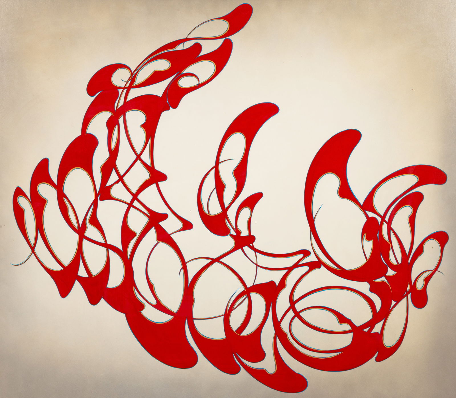 Lisa Stefanelli (American, b. 1967) "Wifery 3": Lisa Stefanelli (American, b. 1967) "Wifery 3" 2006. Oil on board. 35 x 40 in. Mark Moore Gallery, Santa Monica (Mark Moore Fine Art). The Charles E. Balback (1934-2024) collection, Buffalo, New York.