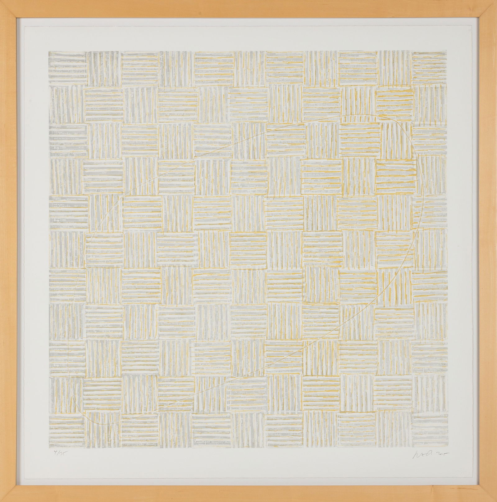 McArthur Binion (American, b. 1946) "DNA Etching III" (1 of 5)