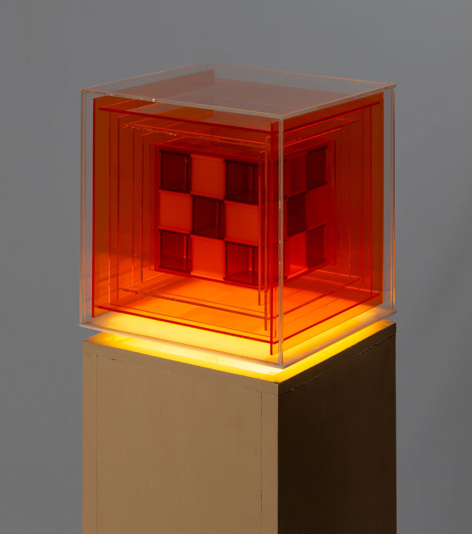 Leroy Lamis (American, 1925-2010) "Orange and Red" (1 of 3)