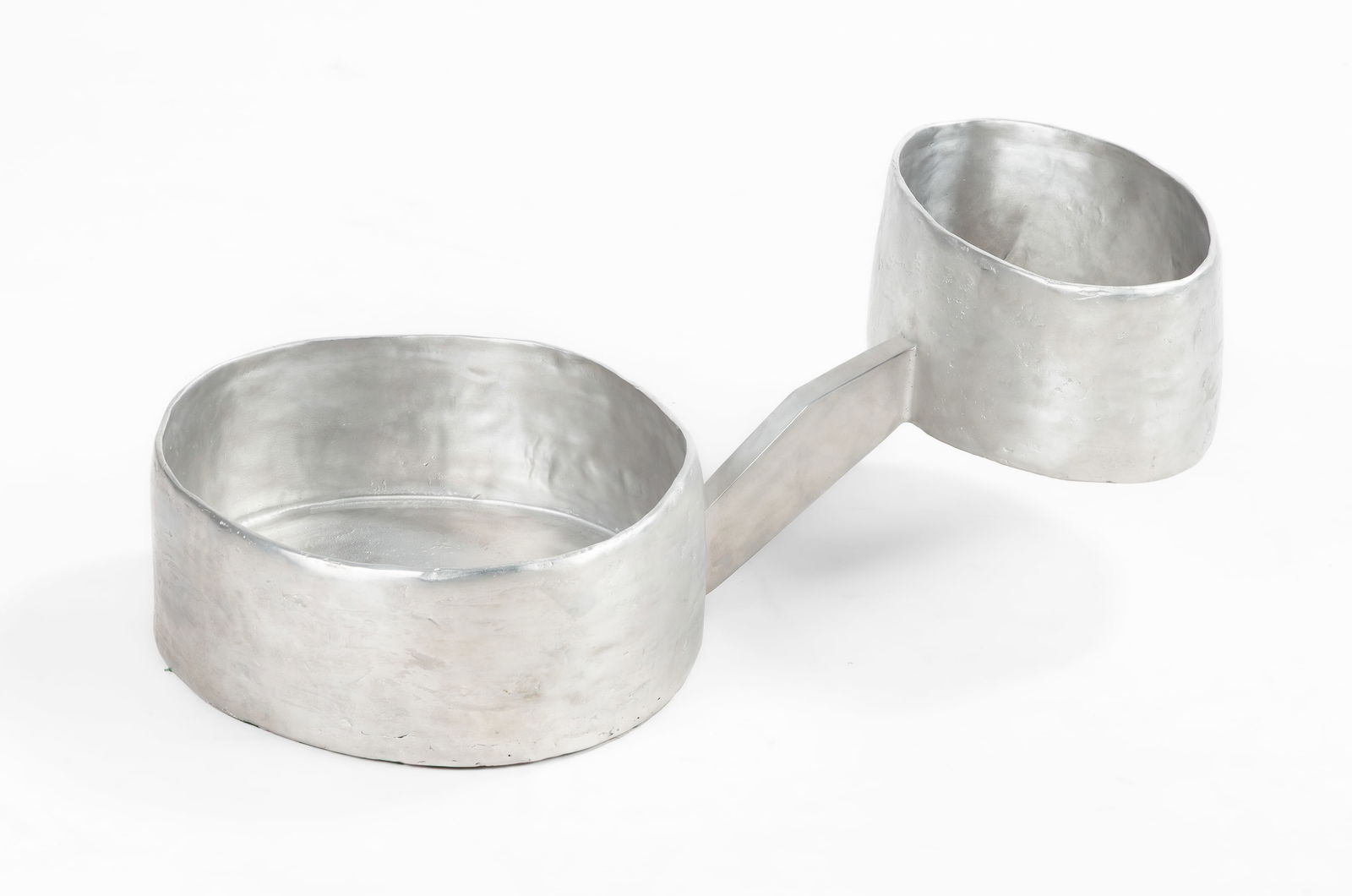 Jene Highstein (American, 1942-2013) "Two Rooms with Ramp": Jene Highstein (American, 1942-2013) "Two Rooms with Ramp" Cast aluminum. Edition 'AP1' stamped on bottom, edition size unknown. 10 1/4 x 27 1/2 x 15 in. Dwight Hackett Projects via Albright-Knox Art