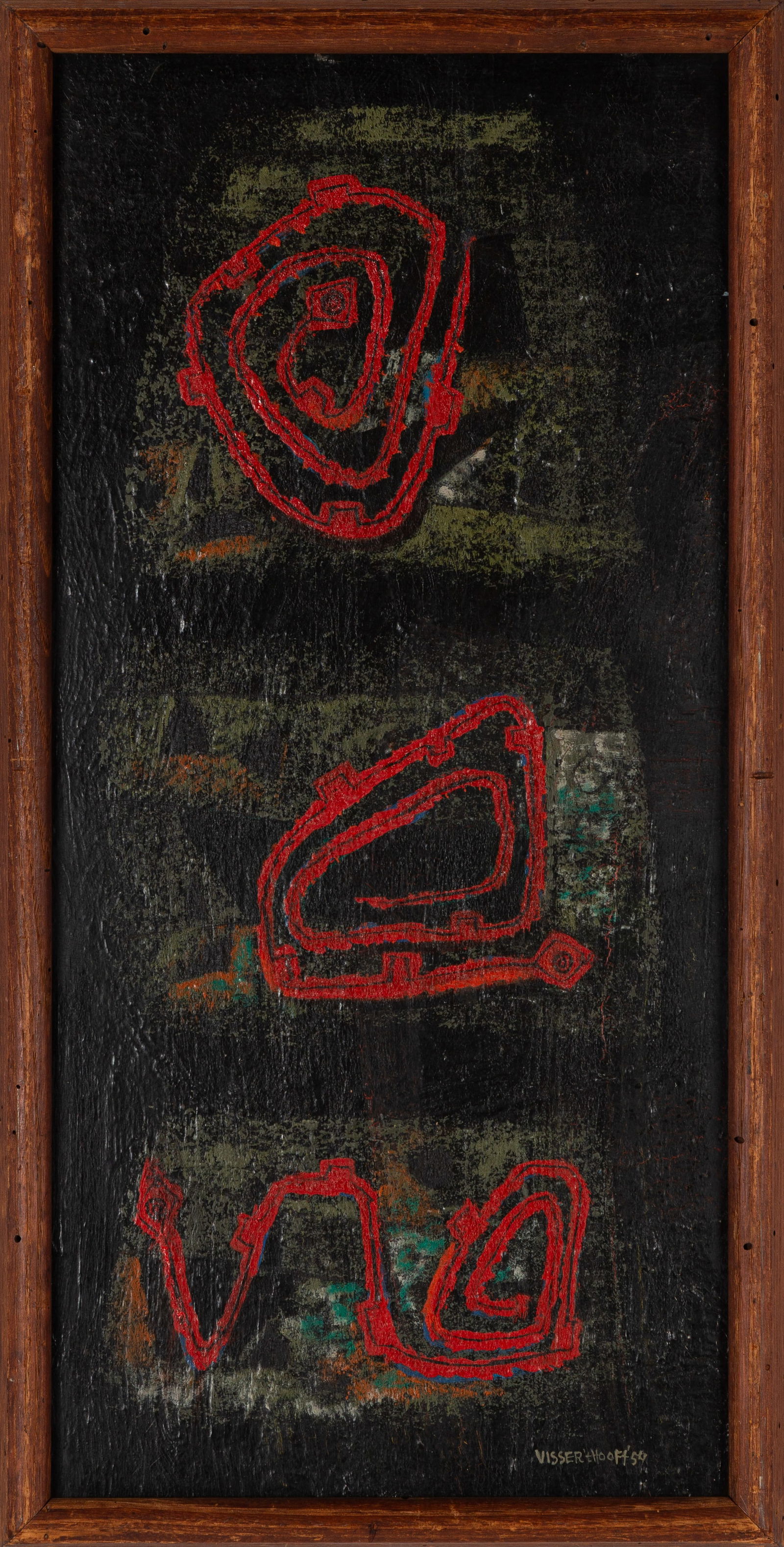 Martha Visser't Hooft (American, 1906-1994) Coiled Snakes (1 of 3)