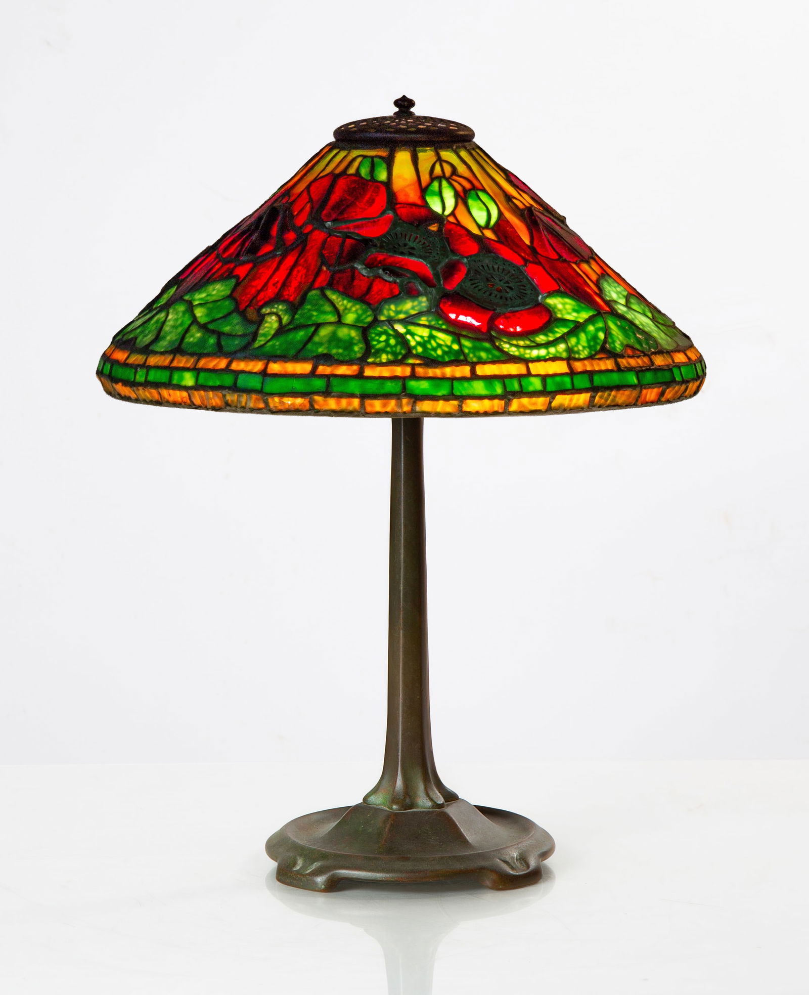 Tiffany Studios Poppy Table Lamp (1 of 2)