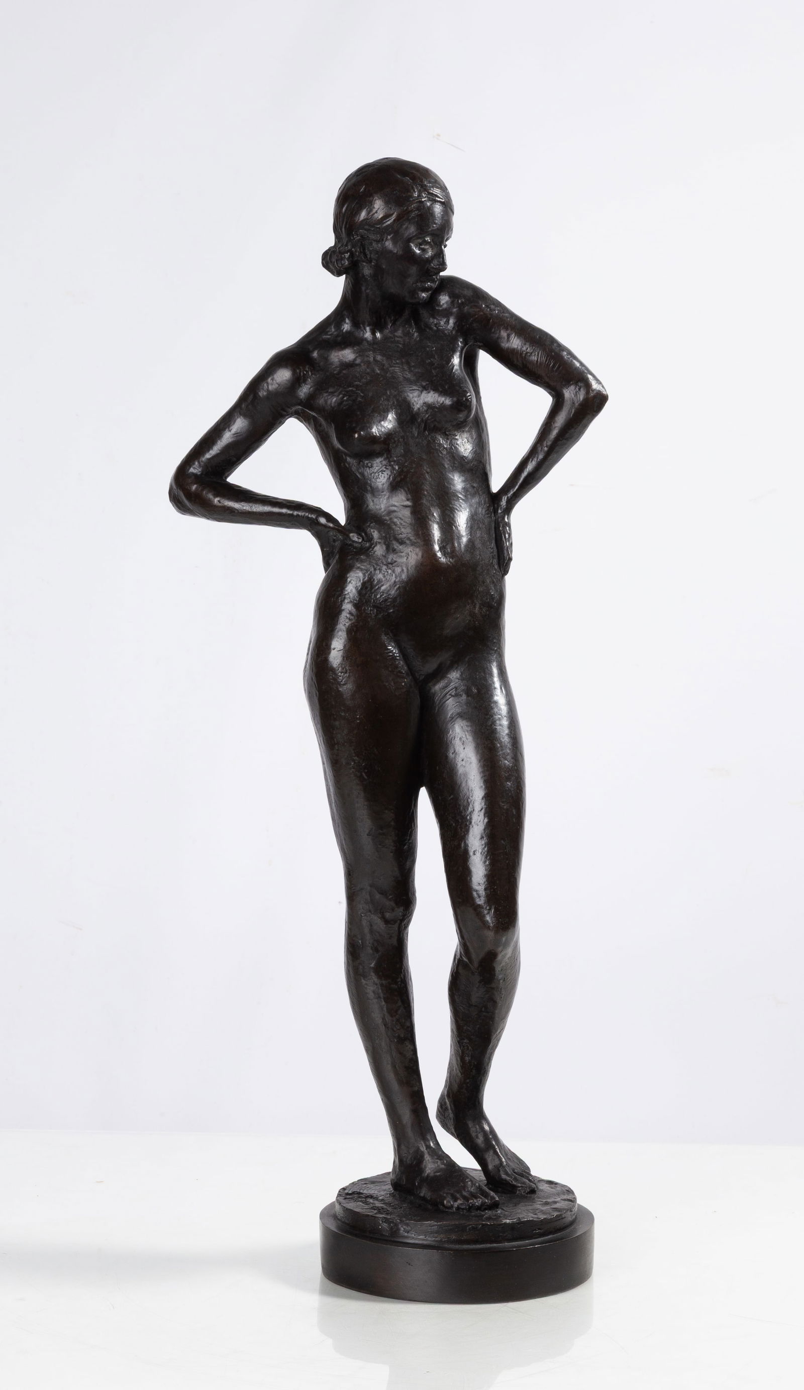 Jo Davidson (American, 1883-1952) Bronze Sculpture of a Nude Woman (1 of 7)