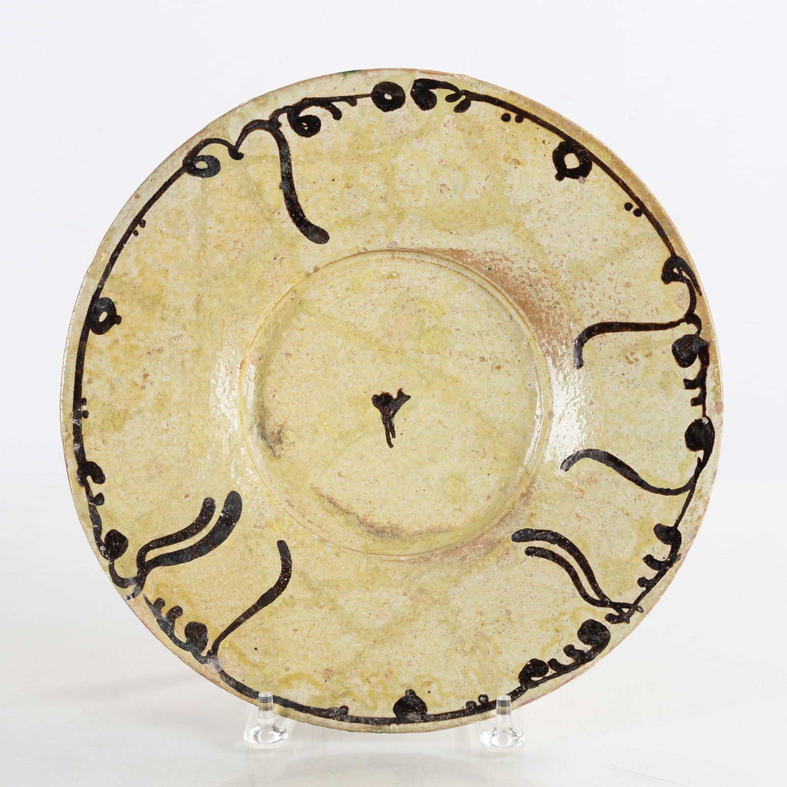 Islamic Glazed Pottery Bowl With Kuic Calligraphy (1 of 3)