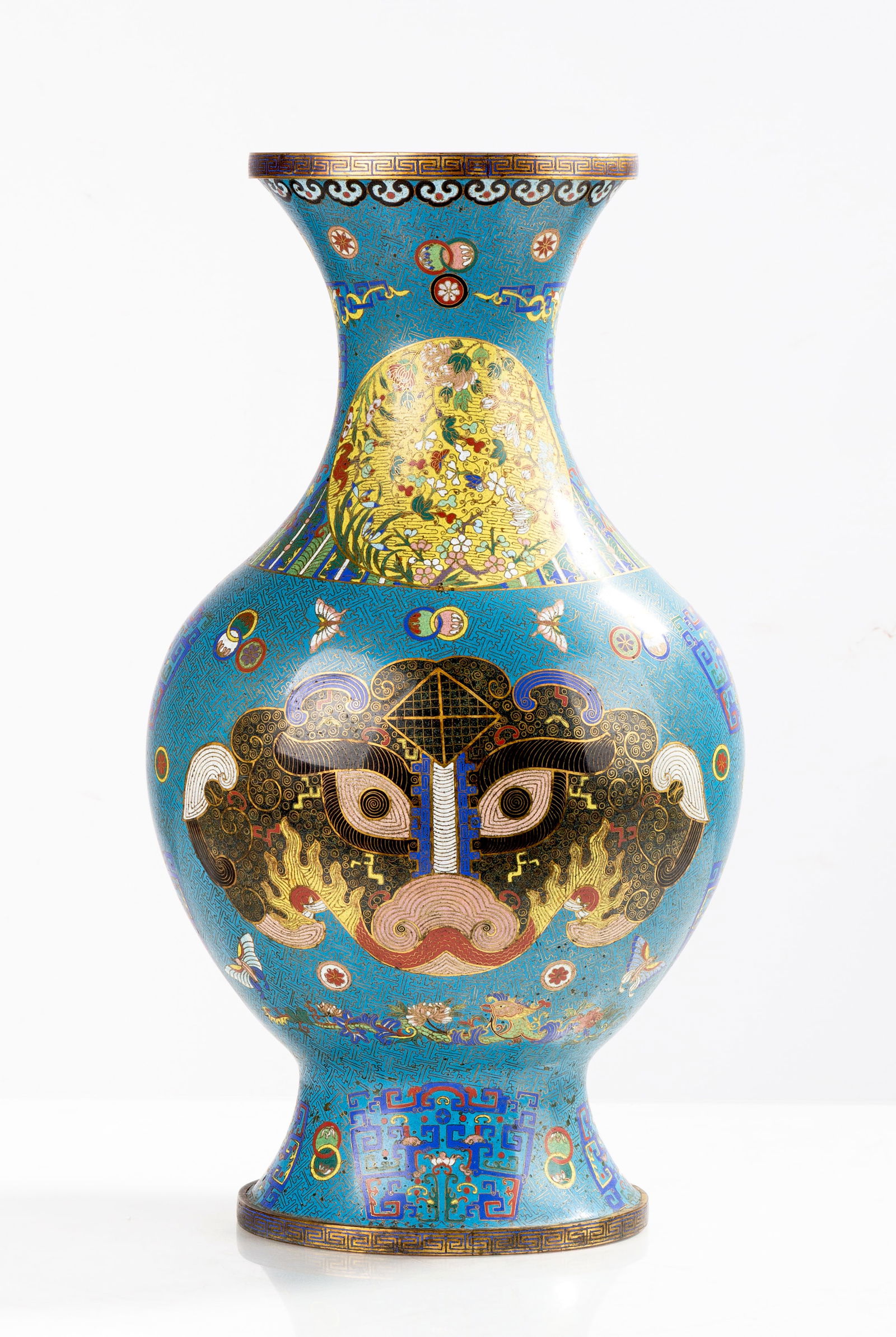Monumental Chinese Cloisonne Enamel Vase: Monumental Chinese Cloisonne Enamel Vase 19th century. Ht. 24 1/2 in. Shipping Note: We provide our own in-house shipping service; separate from LiveAuctioneers. Please reach out to us directly
