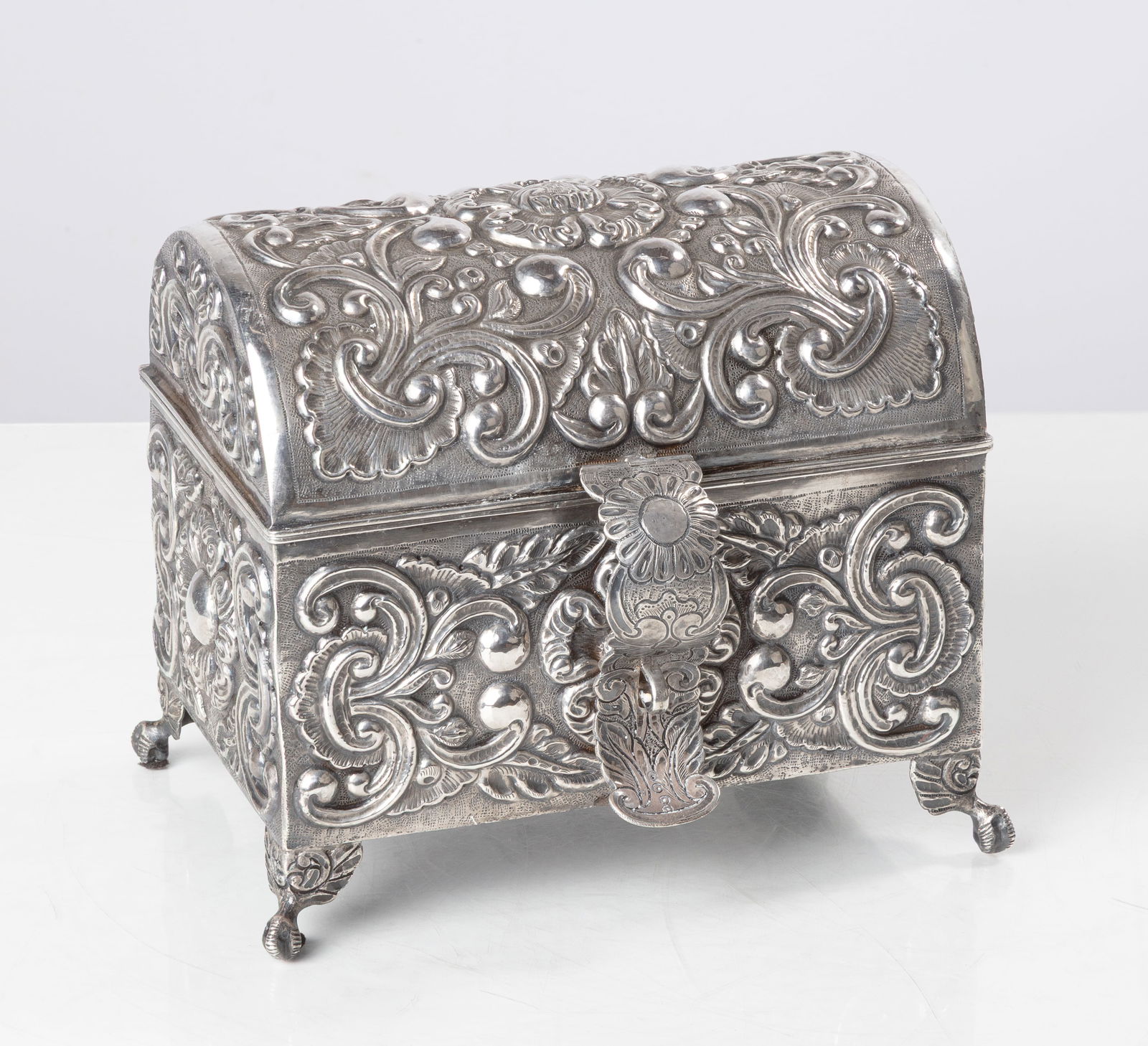 Peruvian Sterling Silver Casket (1 of 4)