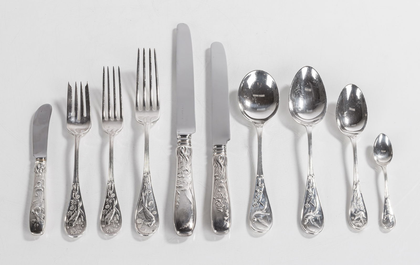 Tiffany & Co. Sterling 'Audubon' Pattern Flatware Service for 12 (1 of 3)