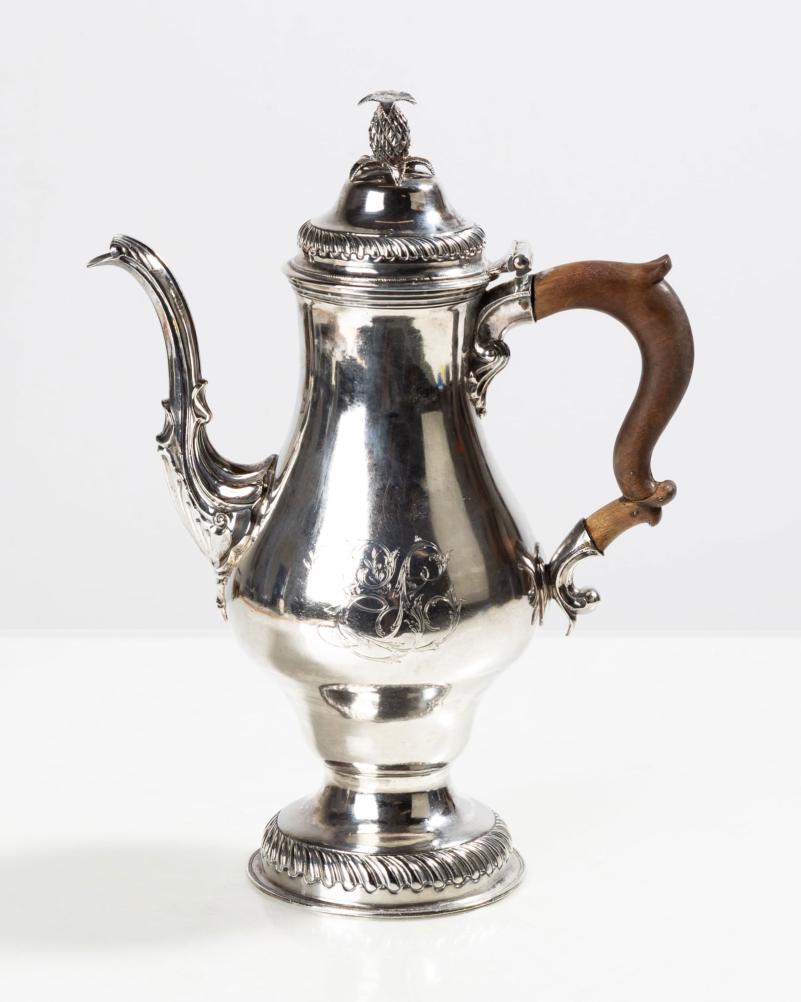 An American Silver Coffee Pot, John David, Philadelphia, Circa 1770 (1 of 1)