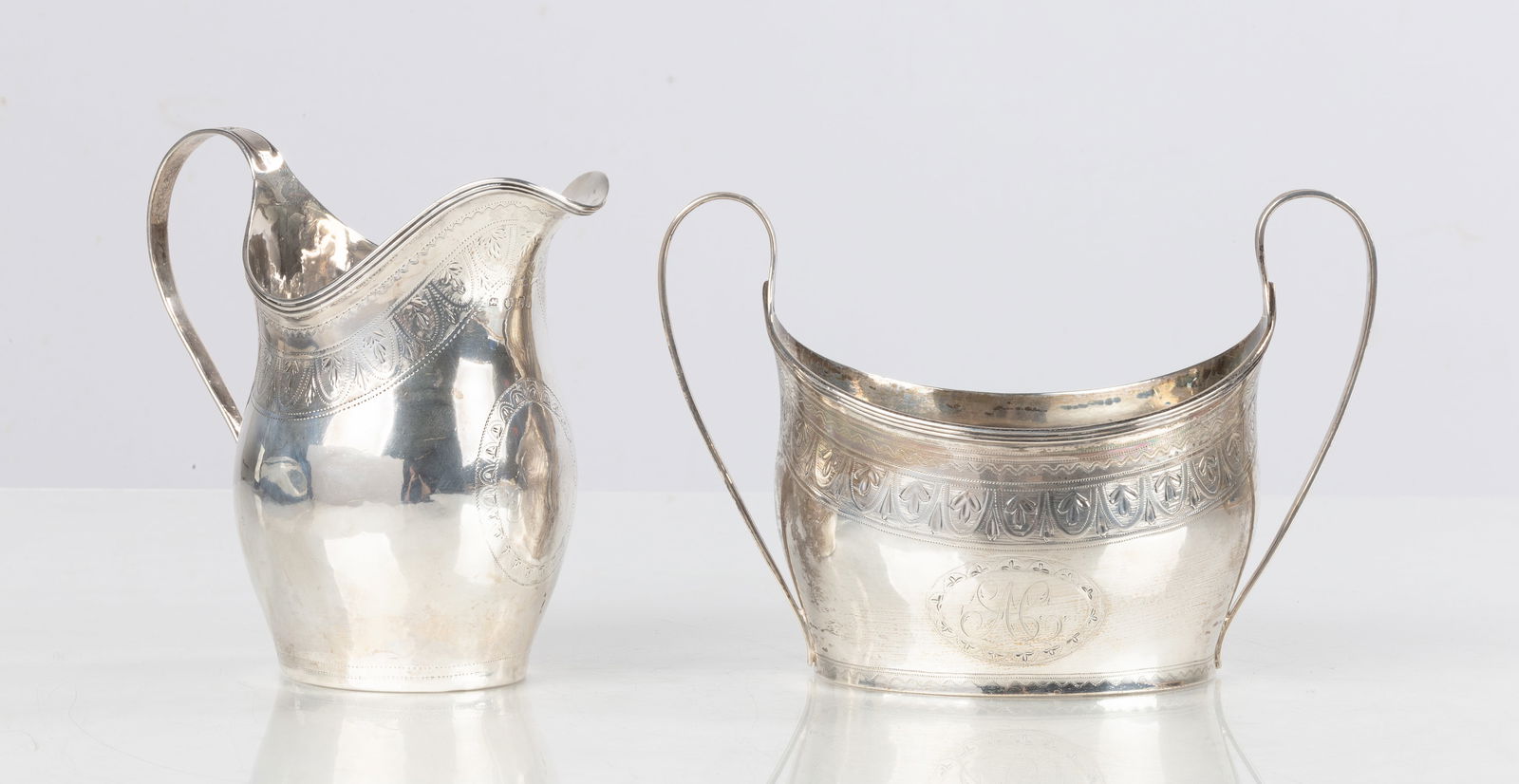 English Sterling Silver Sugar & Creamer (1 of 5)