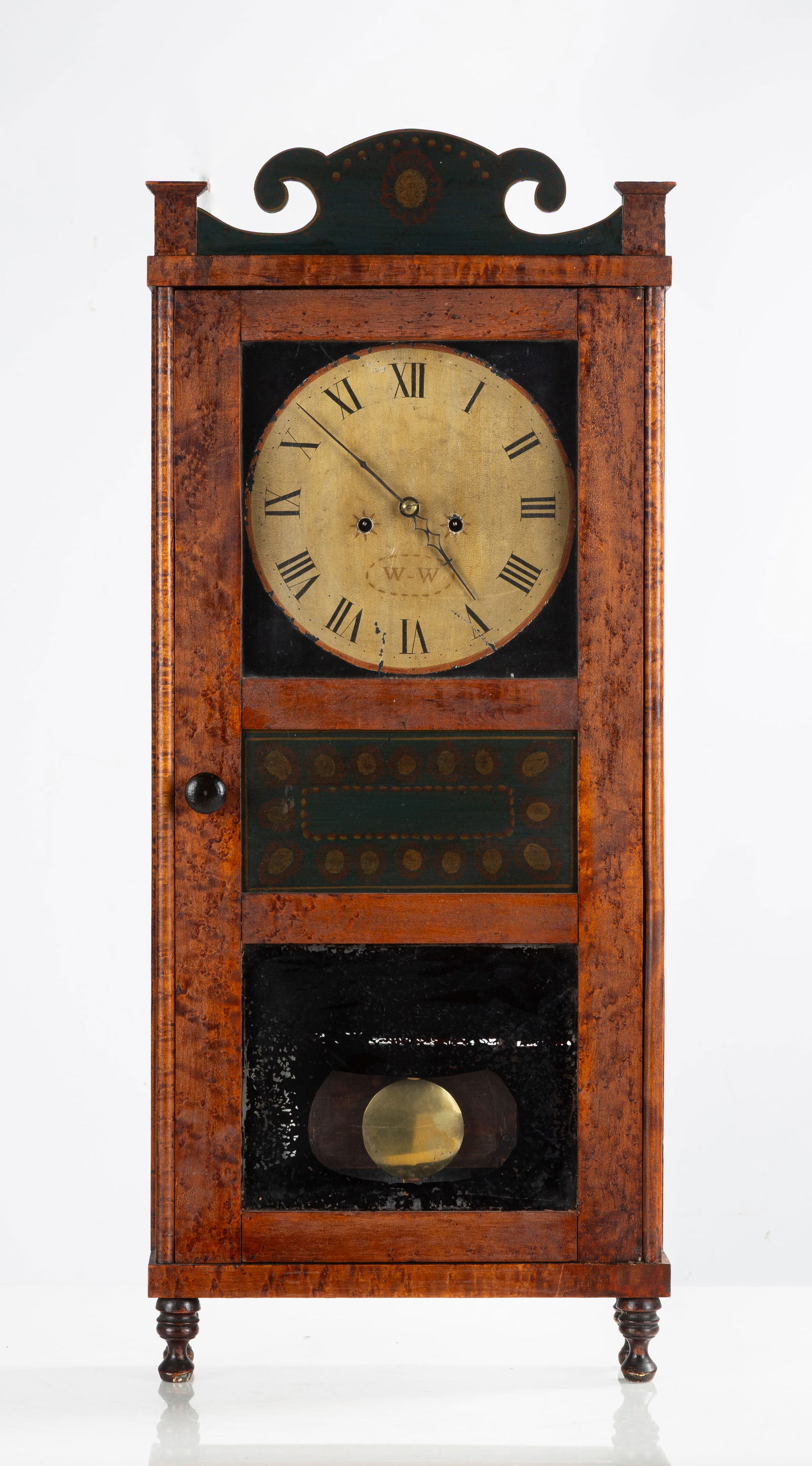 Rare Iron Plate Shelf Clock (1 of 2)