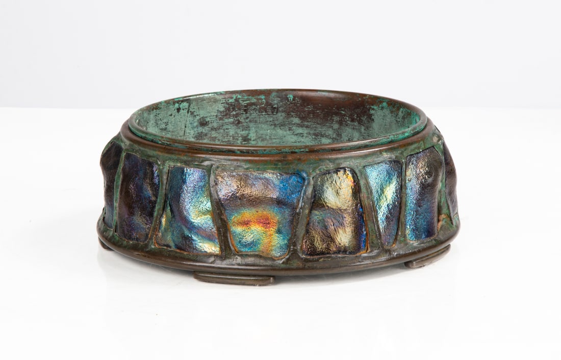 Tiffany Studios Turtleback Jardiniere (1 of 3)