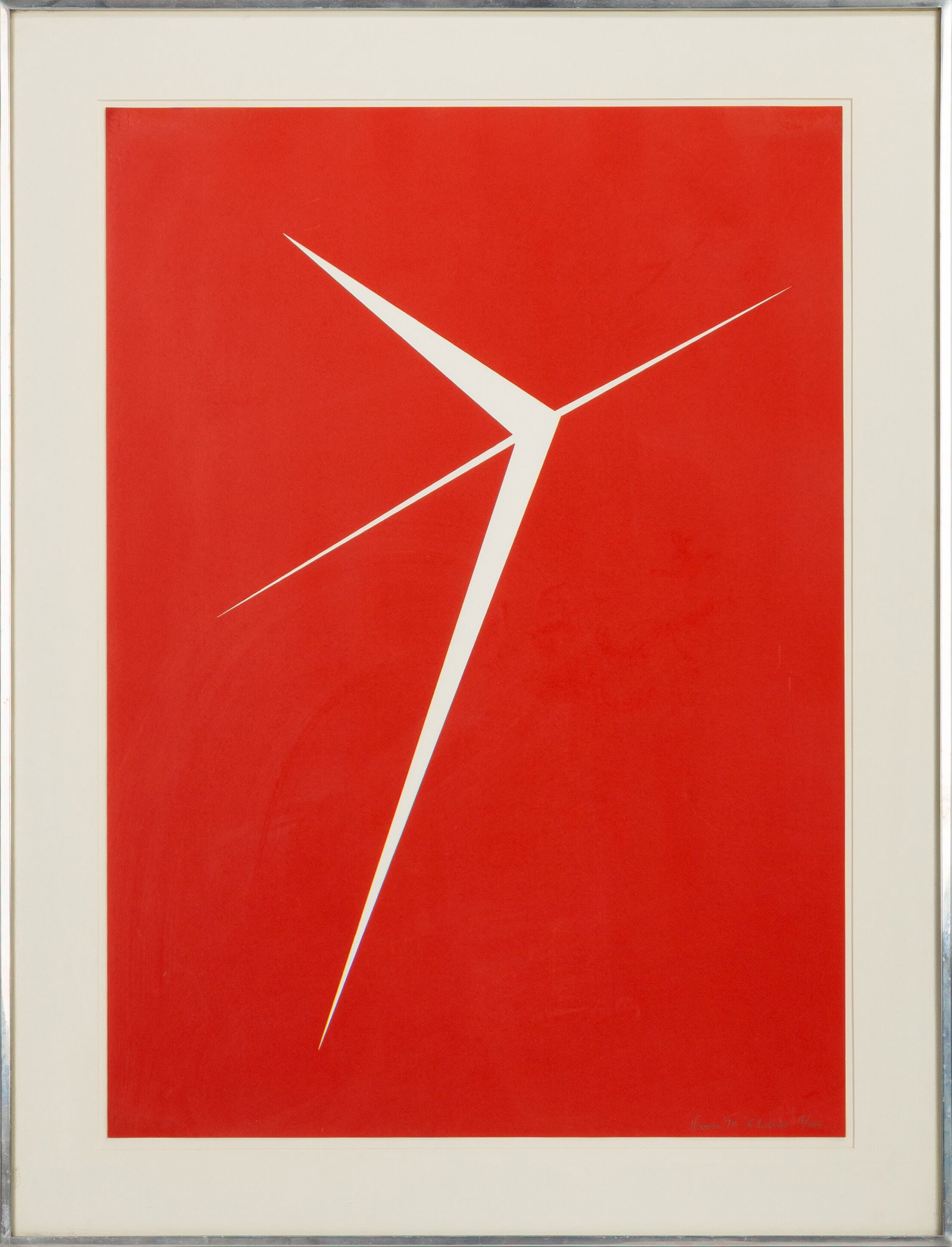 Kosso Eloul (Israeli/Canadian, 1920-1995) "Elusive": Kosso Eloul (Israeli/Canadian, 1920-1995) "Elusive" 1970. Serigraph. Edition 16 of 100. Framed: 34 x 25 3/4 in. Shipping Note: We provide our own in-house shipping service; separate from LiveAuctionee