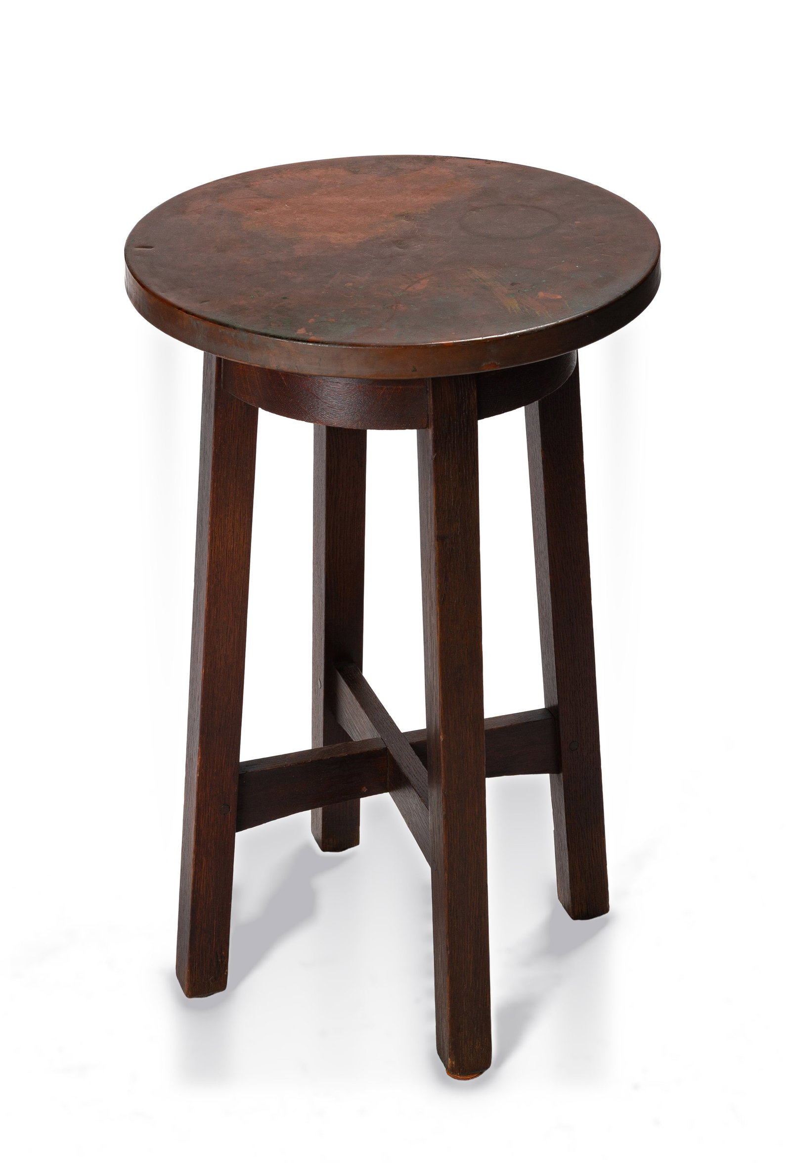 L. & J.G. Stickley, A Copper-Top Drink Stand, Model No. 22 (1 of 5)