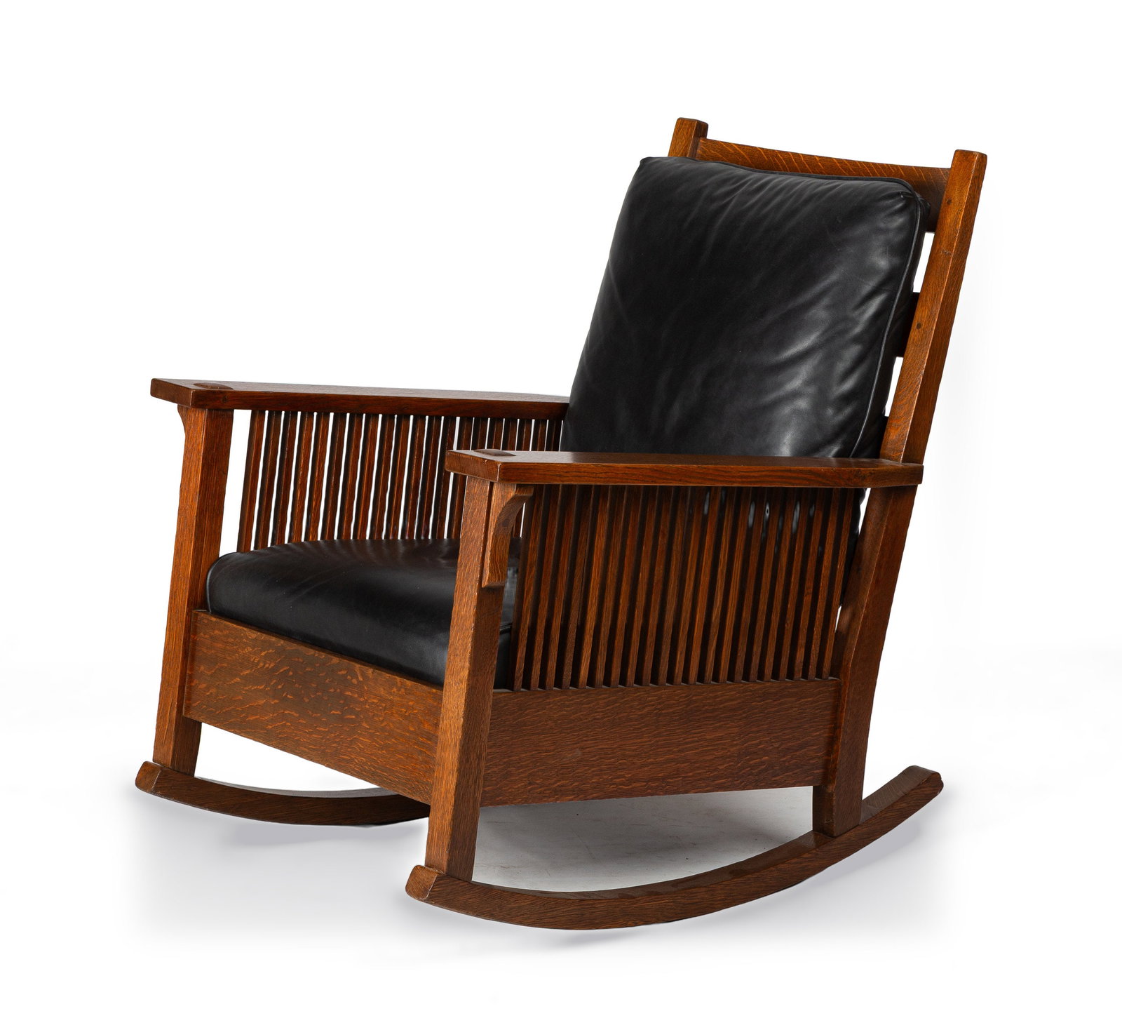 Gustav Stickley, A Flat-Arm Spindle Rocking Chair (1 of 3)
