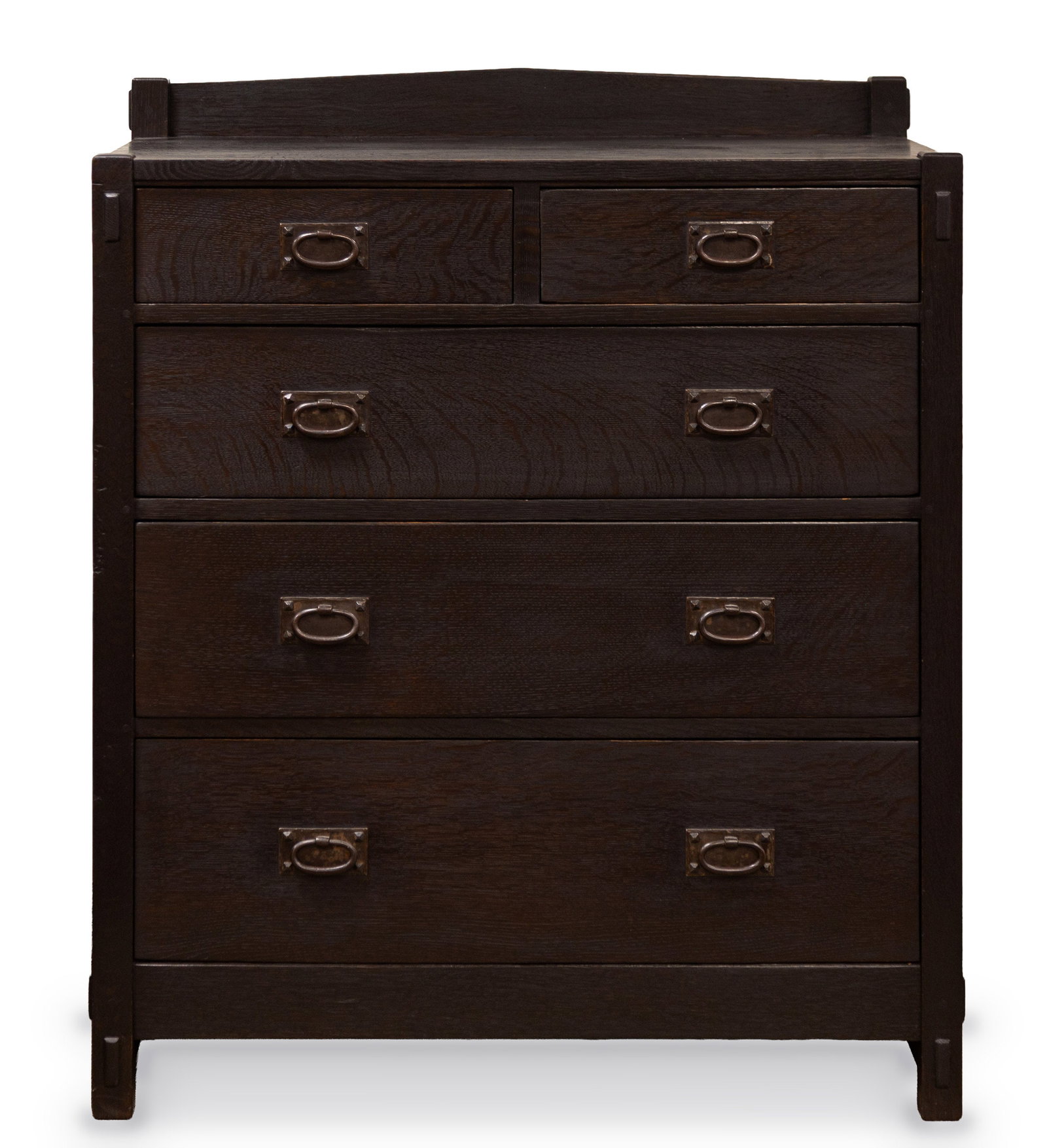 Gustav Stickley, An Ebonized Oak Chest of Drawers, Model No. 626 (1 of 1)