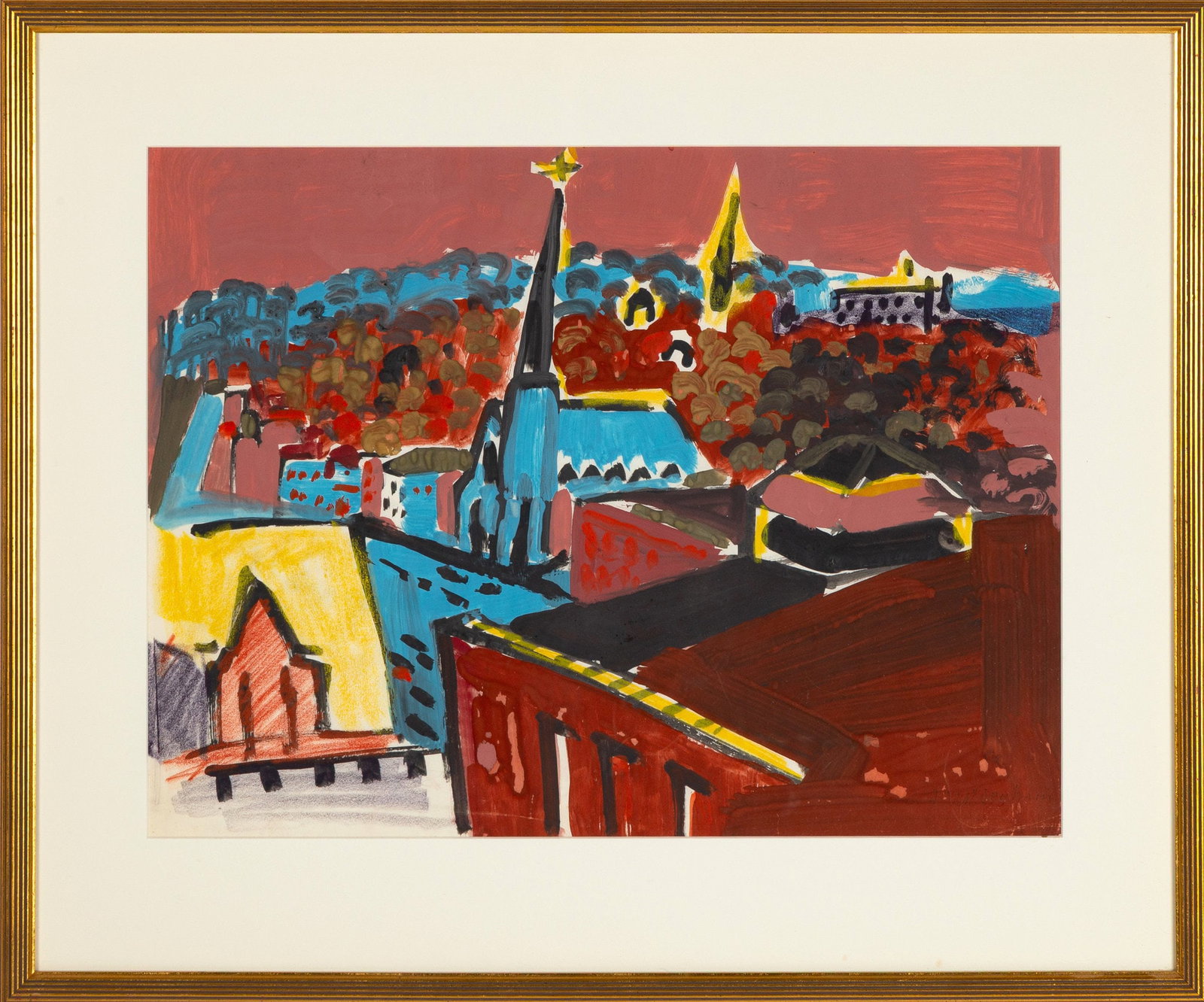 Frans Rudolf Wildenhain (1905-1980) Cityscape (1 of 2)