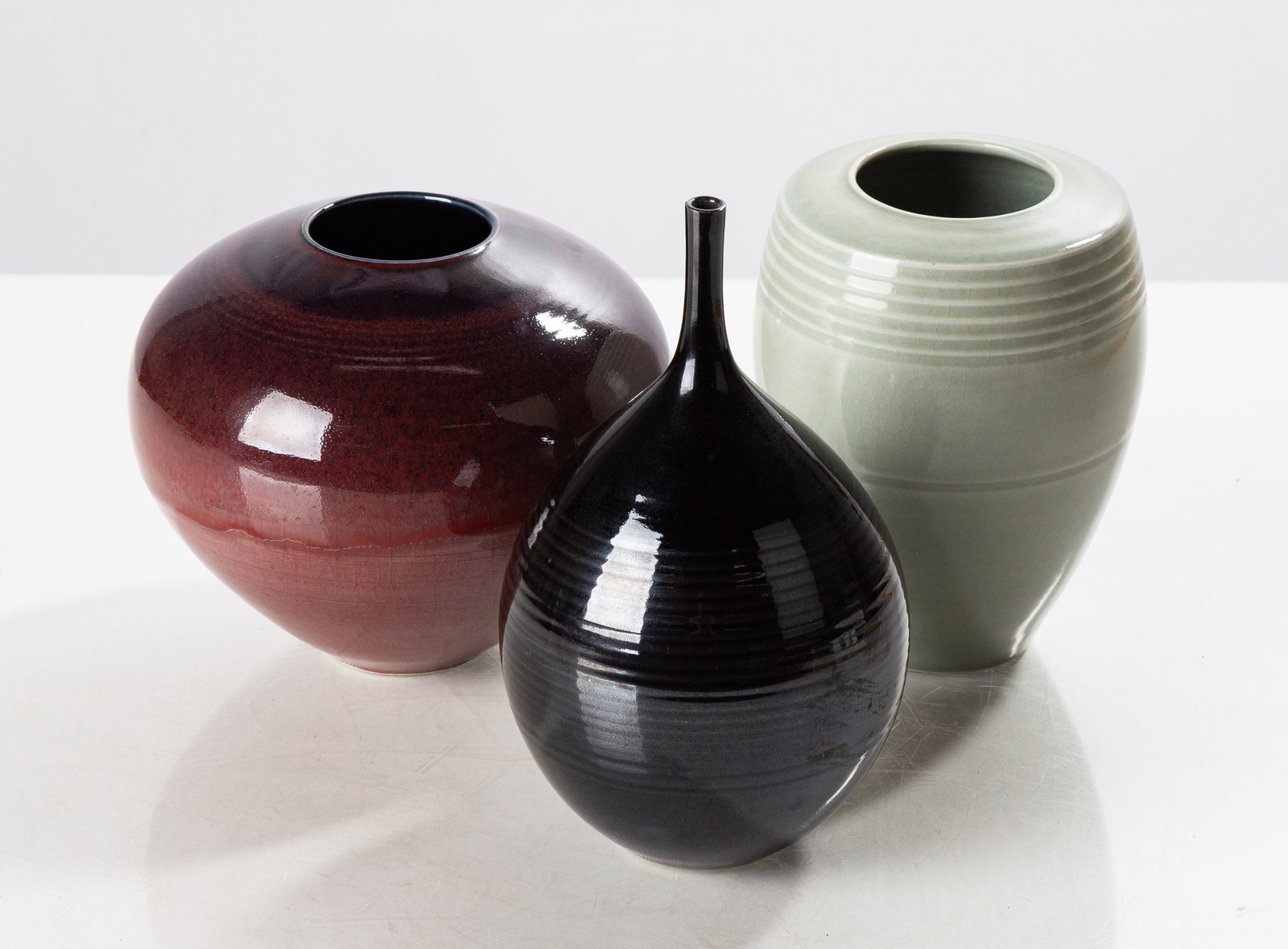 Stephen Merritt Three Studio Pottery Vases (1 of 1)