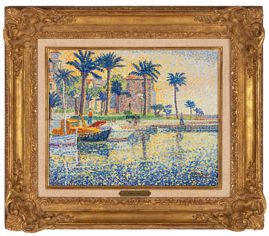 Yvonne Canu (French, 1921-2007) "Cote d'Azur" (1 of 4)