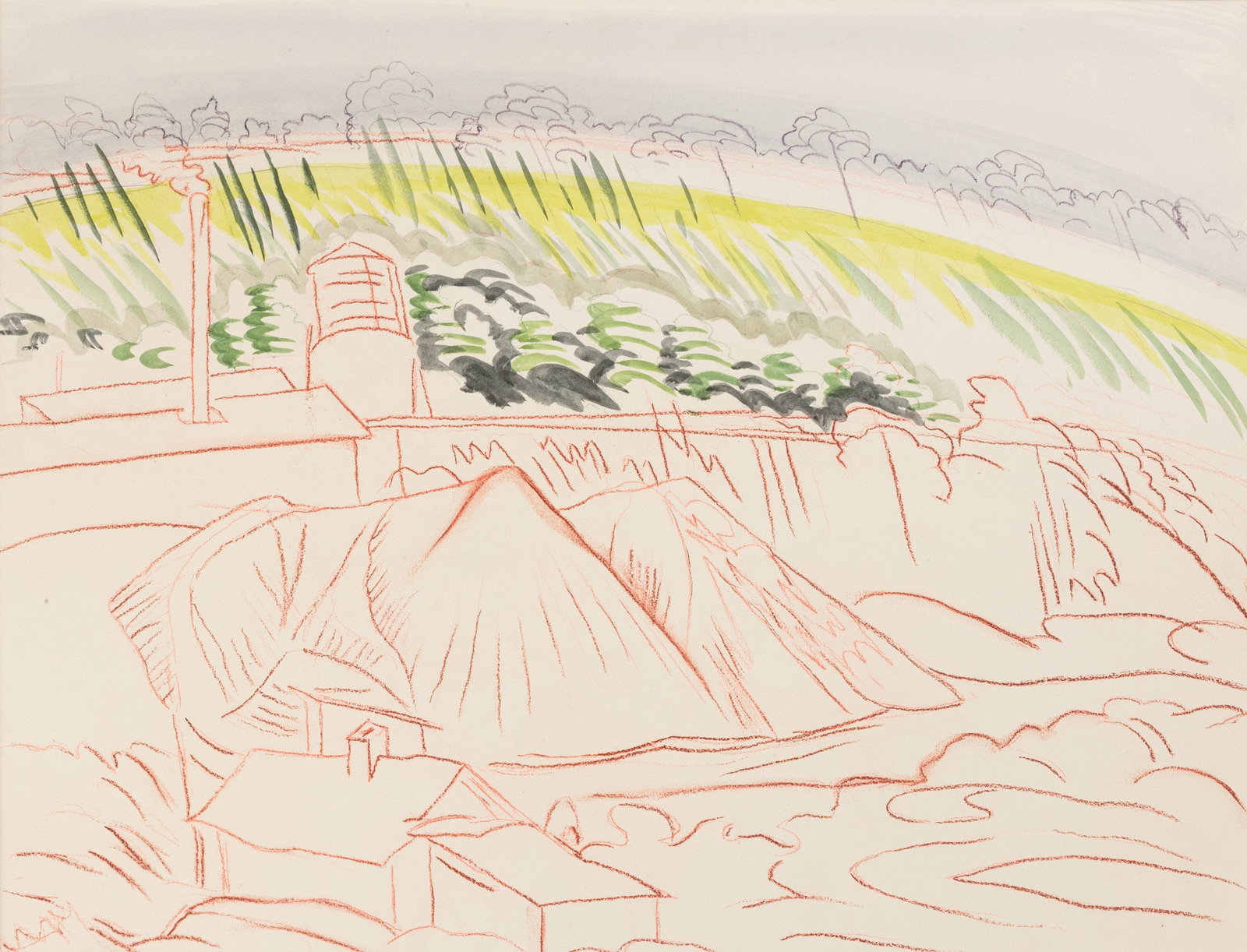 Charles Ephraim Burchfield (American, 1893-1967) Sand Hut (1 of 4)