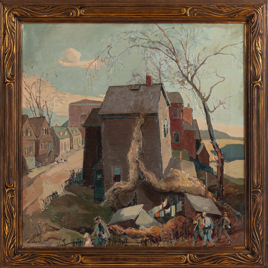 Alexander Oscar Levy (American, 1881-1947) "Six O'Clock" (1 of 5)