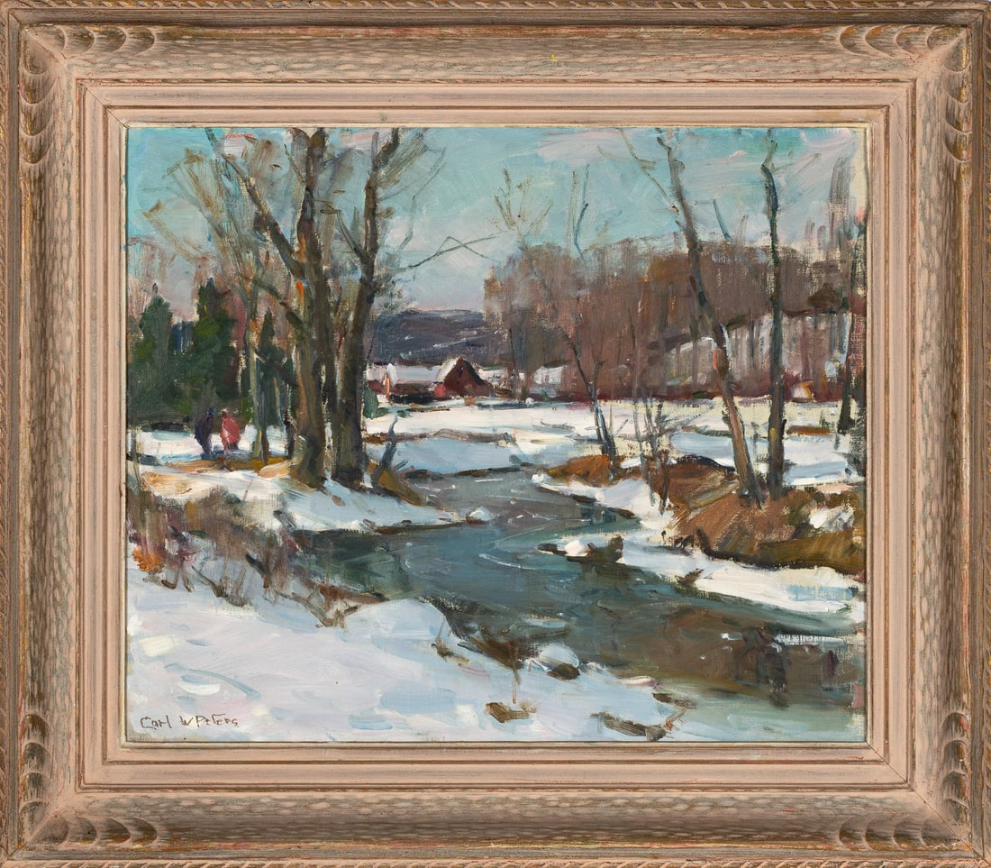 Carl W. Peters (American, 1897-1980) Winter Landscape (1 of 4)
