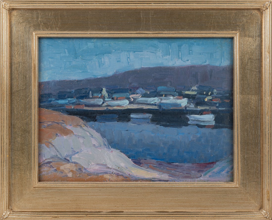 George A. Renouard (American, 1884-1954): George A. Renouard (American, 1884-1954) Oil on canvas. 12 x 16 in. The collection of Carl Slone (1944-2026), Buffalo, New York. Shipping Note: We provide our own in-house shipping service; separate f