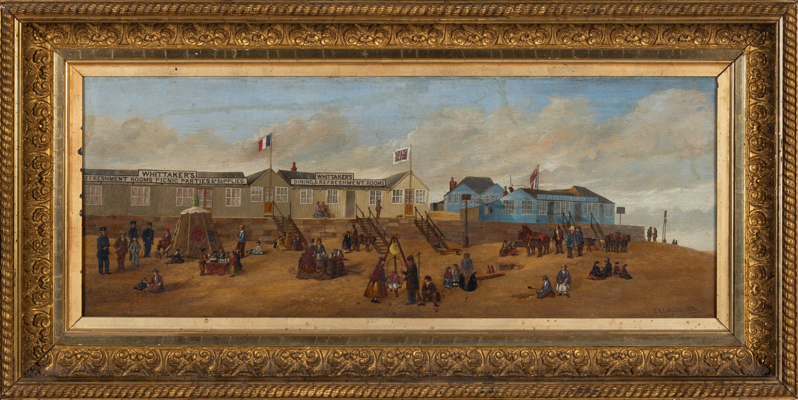 J. R. Cafferata (British School, active 1860s) Whittaker's Refreshment Rooms, with Mrs Webster's (1 of 6)