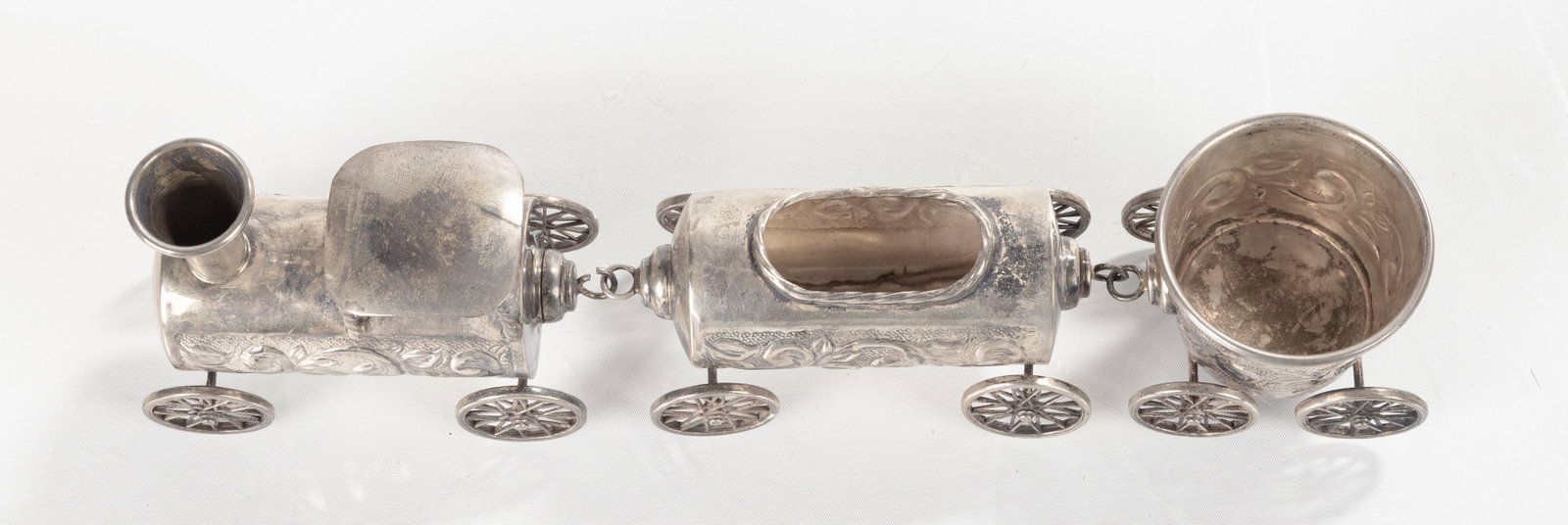 Silver Train Tableware Toothpick Holder, etc. - 2