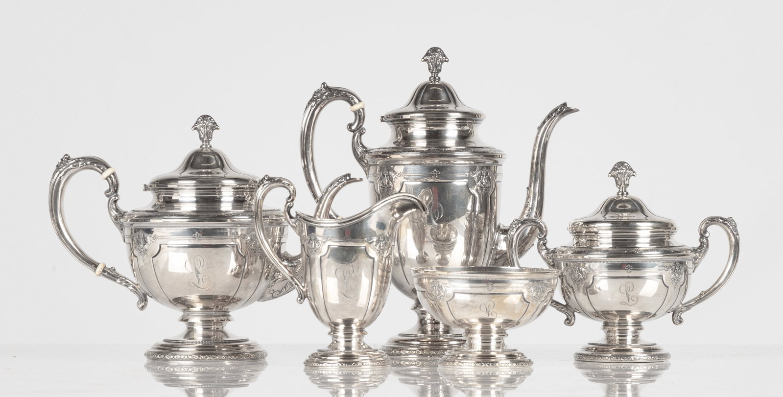 American Sterling Silver Coffee & Tea Set (1 of 4)