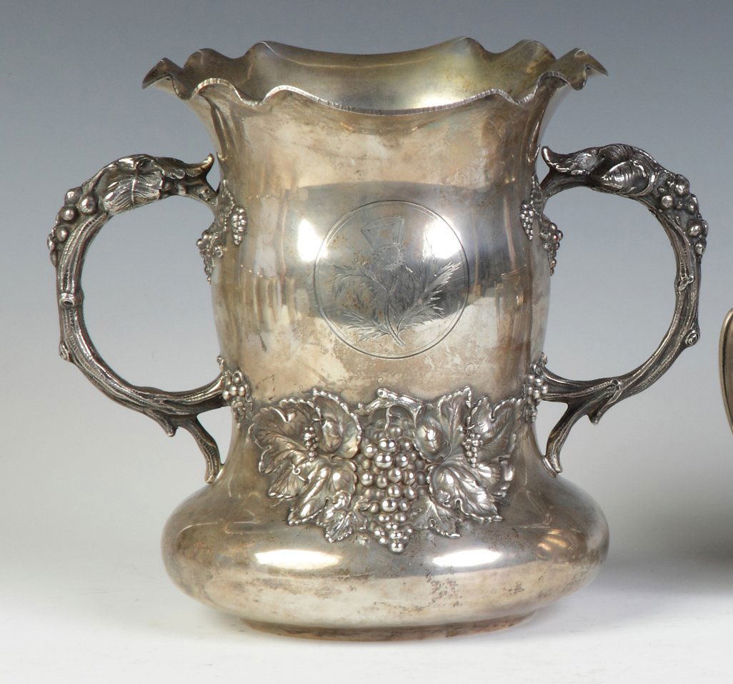 Bailey, Banks & Biddle Sterling Silver Presentation: Bailey, Banks & Biddle Sterling Silver Presentation Piece. Presented to Dr. John Marshall by his colleagues, for service as Dean of Medical Dept., University of PA, Phil., 1902. colleague names on und