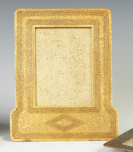 Tiffany Studios Bronze Picture Frame: Tiffany Studios Bronze Picture Frame. #1791. Ht. 9"; Interior: 5 1/2" x 4"