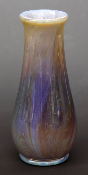 Tiffany Studios Reactive Glass Vase: Tiffany Studios Reactive Glass Vase. Inscribed LCTiffany Favrille #V259. An Auburn, NY Private Collection. Ht. 7 3/8"